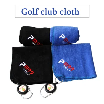 Golf Prosop de Bumbac Mini Unelte Curate 25*25cm pentru Cluburi de Curățare Ușoare Uscare Rapidă Piscină în aer liber, cu Ușor Trage Cârlig Cordon