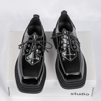 Bărbați Genuine Piele Oxford Confortabil Pantofi Rochie Originals Dantela-Up Formal Business Casual de zi cu Zi Derby Pantofi pentru bărbați