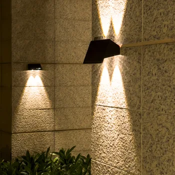 LED-uri în aer liber rezistent la apa Solar Lumina Super-Luminos Decor Gradina de Iluminat Lampa de Perete Villa Balcon Scara Garaj Gard Lămpi Solare