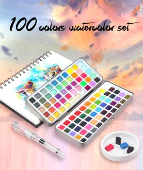 Solid Vopsele Acuarelă Culori de Apă Set pentru Pictura Arta Nail Design 045