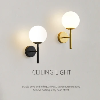 American Lux Led Lampă de Perete pentru Camera de zi Dormitor Noptieră Lumina de Interior Minimalist Hol Veranda, Balcon, Ușă Lampă de Perete