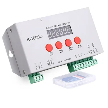K-1000C Controller K1000C WS2812B WS2811 APA102 T1000S WS2813 CONDUS 2048 Pixeli Program Controller DC5-24V K-1000C Controller K1000C WS2812B WS2811 APA102 T1000S WS2813 CONDUS 2048 Pixeli Program Controller DC5-24V 0