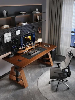 Electric de ridicare birou calculator de birou din lemn masiv, picioare inteligent acasă mobilier birou