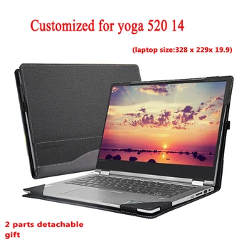 Caz Pentru Lenovo Yoga 520 14 Inch 520-14 520-14IKB Laptop Maneca Detasabila Capacul Notebook-uri Personalizate Sac de Stilou Cadou
