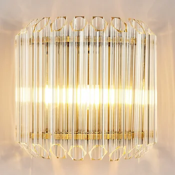 De Lux de lumină LED-uri Lampă de Perete Modernă Perete de Cristal Lumina de Aur Sconces de Iluminat Interior Decor Camera Noptiera Camera de zi Dormitor Prindere