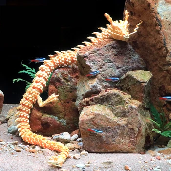 3D Imprimate Articulat Dragon Rezervor de Pește de Amenajare a teritoriului Decor Chinez Lung Flexibil Ornament Model de Jucărie Biroul de Acasă Decorare D