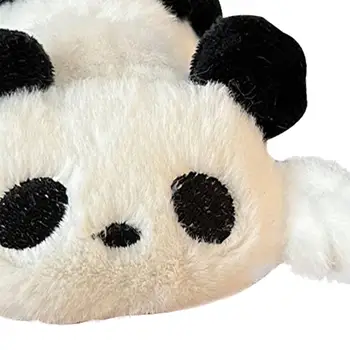 Panda Clipul de Gheare de Păr Elegant de Iarnă de Pluș Accesoriu de Par pentru Femei Clip de Păr pentru Păr Subțire Toate Tipurile de Par, Parul Lung, Parul Cret Petrecere