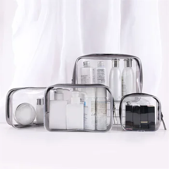 Transparente de Depozitare din PVC Saci de Călătorie Organizator Clar Sac de Machiaj Cosmetician Sac de Cosmetice de Înfrumusețare Caz borsetă Saci de Spălare