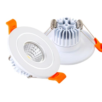 Estompat LED Downlight 3W 5W COB Rotund Încastrat Lampa 110V 220V 230V Bec Led Dormitor Bucătărie Interioară LED Spot de Iluminat