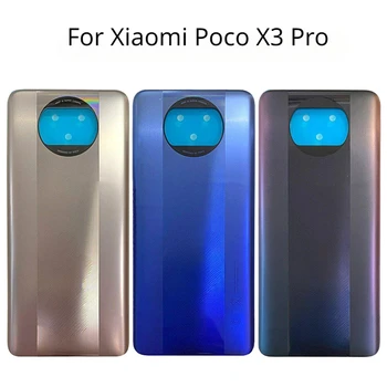 Pentru Xiaomi Poco X3 Pro M2102J20SG Spate Capac Baterie Spate a Panoului de Locuințe Caz, Înlocuiți Usa Piese de schimb