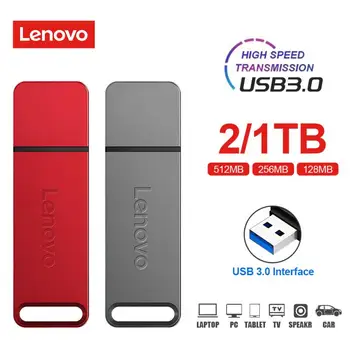 Lenovo 2TB Metal Pendrive USB 3.0 Original U Disk Drive-uri Flash de Mare Viteză Portable 1TB Unitate de Memorie USB TIP Accesoriu-Adaptor de C