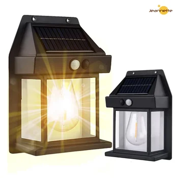 Solar Tungsten Lampă de Perete Solar de Perete de Lumină Senzor de Mișcare Caldă de Lumină Solară în aer liber Lumina Impermeabil pentru Perete Curte Lampa de Gradina