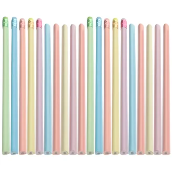 20 Buc Creion Adorabil Radiere, Creioane Triunghi Preșcolar pentru Incepatori Lemn Schita