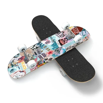 En-Gros Personalizate Imprimate Cu Skateboard-Ul De Înaltă Calitate 100% Arțar Canadian Skateboard-Ul De Promovare