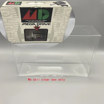 Transparent, clar animale de COMPANIE acoperire Pentru Sega Mega Drive MD1 MD2 joc consola stocare a afișa caseta de caz