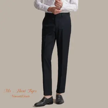Afaceri De Moda Casual, Costumul Cu Pantaloni Bărbați Solidă Talie Mare Direct Office Pantaloni Formale Mens Stil Clasic Costum Pantaloni Lungi Z83