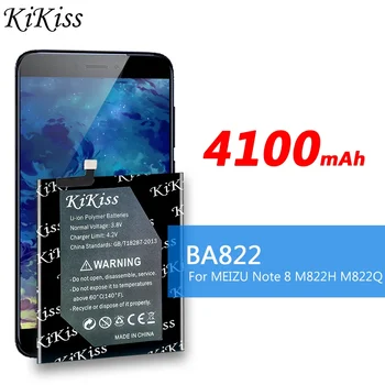 Kikiss 4100mAh BA822 Baterie de Mare Capacitate pentru Meizu Mei Zu Note8 Nota 8 M822H M822Q Telefon Inteligent Baterii de Înlocuire