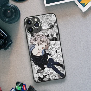 Nazuna Nanakusa Apelul de Noapte Anime Silicon Moale Sticlă Telefon Caz pentru IPhone 14 15 Plus X Xr Xs 11 12 13 Mini 14 15 Pro Max