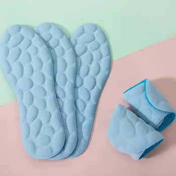 Latex Sport Insoles pentru Barbati Femei Moale Elasticitate Mare de Memorie Spuma Brant Introduce Pantofi Tampoane Respirabil Masaj Perna Pad