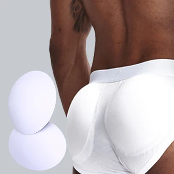 O pereche Sexy Fals Invizibil Răsturnate Fese Pad Burete Bărbați Fesă Grăsuț Pantalon Introduce Umplutură Extinsă liftingul Fesier Pad