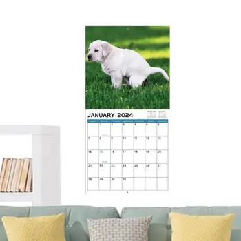 Caca Cainii Calendar 2024 Câini Caca In Locuri Frumoase Calendar De Perete Ianuarie 2024 Decembrie 2024 Câine Amuzant Calendar Gag