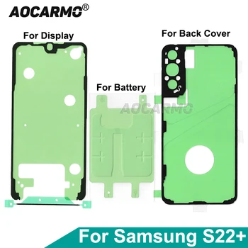 Aocarmo Pentru Samsung Galaxy S22+ LCD Display Adeziv Rama Frontală Lipici Baterie Spate Capac Spate Set Complet Autocolant S22 Plus 6.6