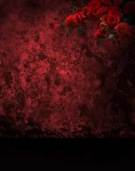 5x7ft Red Rose Flori Fundaluri de Fotografie, Fotografie elemente de Recuzită de Fundal Studio