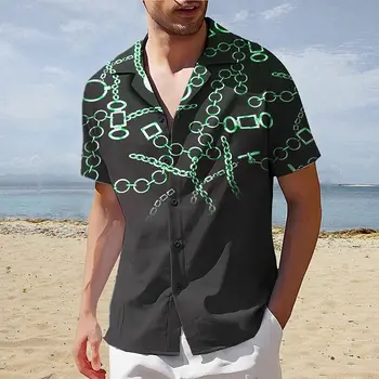 Cămașă bărbați Summer 3d Model Imprimat cu Maneci Scurte de zi cu Zi Topuri Casual Simplu de Moda Liber Supradimensionate Bărbați Îmbrăcăminte Tricouri Hawaii