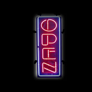 Neon Bec Semn Deschide Sticla Semn de Neon Pentru Afaceri magazin de Bere Bar Hotel Peștera Cameră Decor lucrate Manual opera de Arta Vizuală Lampă de Perete
