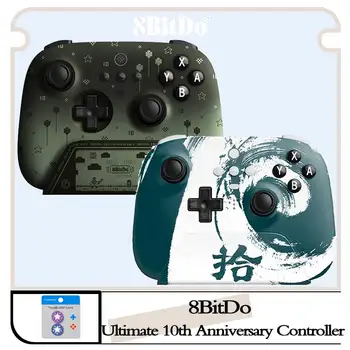 8BitDo - Ultimate Bluetooth Controller -a 10-a Aniversare Gamepad Ediție Limitată Set pentru PC-uri,Windows 10,11,Abur,Nintendo a Comuta