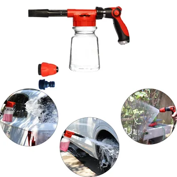 De uz casnic de Mare Capacitate de Spălat Mașini de Curățare Pistol cu Apă 1L Spuma de Spray-Vas de Joasă Presiune Spray Transparent Oală