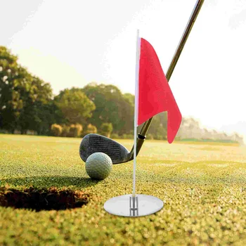 1 Set Golf Portabil Steagul cu Gaură de Golf Cupa Tava Practica de Golf de Formare Pavilion