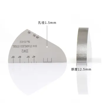 din oțel inoxidabil, oțel carbon gaura 1.5 mm, 5mm grosime 12,5 mm 20mm 25mm cu ultrasunete blocuri de calibrare v2 iiw2