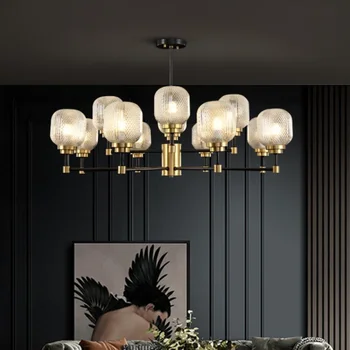 Postmodern de Lux, Toate din Cupru, Candelabre, Lumini Chineză Candelabre, Lămpi Noi pentru Living Dining Dormitor Lampi
