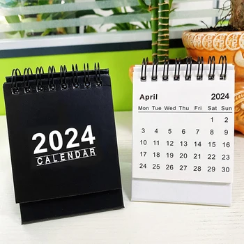 2024 Calendar De Birou Creativ Decor Vertical De Birou Cadou Desktop Hârtie Acasă Student Planificator Săptămânal Portabil Calendar Carte