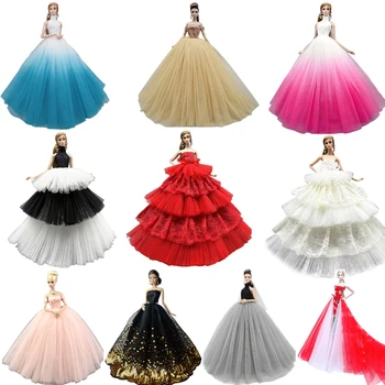 NK Alegere Multiplă Nobil Rochie de Printesa Elegant Lady Nunta Fusta Haine de Moda Pentru Barbie Papusa Accesorii Cadou Fată Jucărie JJ