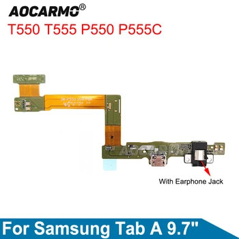 Aocarmo Incarcator USB Port de Încărcare de Andocare Cu Căști Jack pentru Căști de Reparare Parte Pentru Samsung Galaxy Tab a 9.7