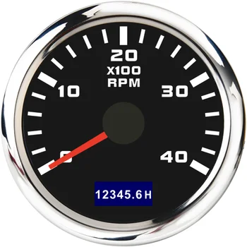 52Mm Indicatorul Turometrului 0-4000 RPM Motor Vitezometru 9-32V Cu Iluminare de fundal Roșu contor de parcurs Pentru Autoturisme Și Nave