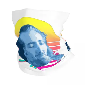 Nicolas Cage Bandană Neck Gaiter Tipărite Meme Amuzant Cagule Masca Eșarfă Cald Bentita De Funcționare Unisex Pentru Adulti Iarna