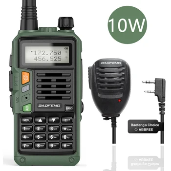 BAOFENG UV-S9 Plus Walkie Talkie Verde Galben Tri-Band 10W Cu USB Încărcător Puternic Radio CB de Emisie-recepție VHF UHF