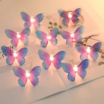 1,5 M-a CONDUS Fluture de Lumină Șir de Basm Lumina Ghirlanda De Cameră Acasă de Crăciun de Nunta Petrecere de Vacanță Decor Perdea de Lumini