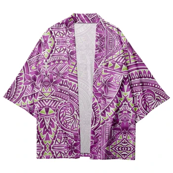 2023 Kimono Japonez Bărbați Și Femei Harajuku Kimono Tradițional Model Paisley Plaja Cămașă de Vară, Halate de baie 4