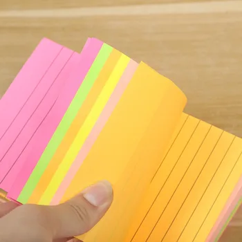 Fluorescente Confort Autocolant Simplu DIY pline de culoare Memo 10x15cm Notă Carte de Hârtie Școală