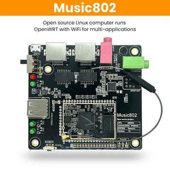 Music802 AR9331 Open WRT, Modulul Consiliul de Dezvoltare Open Source OpenWRT 5V WiFi Module UART/I2S/SPI/I2C/GPIO Micro USB Antena Music802 AR9331 Open WRT, Modulul Consiliul de Dezvoltare Open Source OpenWRT 5V WiFi Module UART/I2S/SPI/I2C/GPIO Micro USB Antena 0