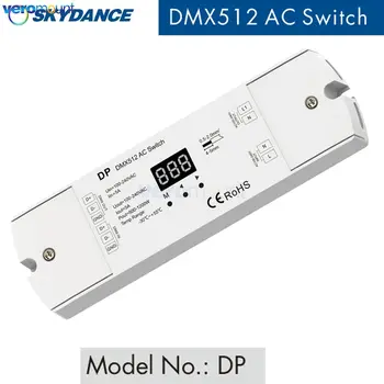 Skydance DP 1 Canal DMX512 AC Comutator DMX512 RDM Decodor Afișaj Numeric DMX512 Comutator AC 110V 220V 500-1200W