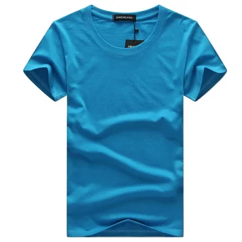 B578 Stil Casual Simplu de Culoare Solidă pentru Bărbați T-shirt Bumbac Bleumarin Regular Fit T-shirt Topuri de Vara Tricouri Om de Îmbrăcăminte