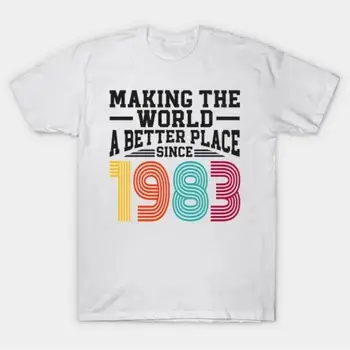 Adult tee topuri adolescent tee-shirt De a Face Lumea Mai bun Loc Din 1983 T Shirt de imprimare tricouri de sex masculin stil casual tee-shirt