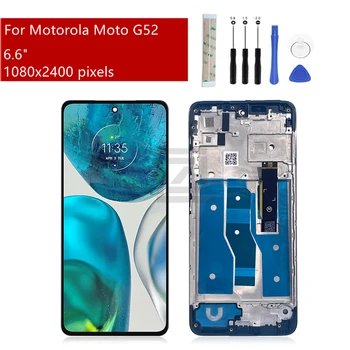 Pentru Motorola Moto G52 Display LCD Touch Ecran Digitizor de Asamblare Pentru Moto G71s Display Cu Rama de Înlocuire a Pieselor de schimb