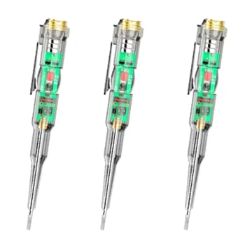 3Pcs Dublu Lampa Stilou Electric Inteligent Tester Pen Inducție Putere Șurubelniță Electrică Pentru Zero Măsurare Firewire
