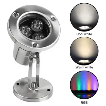 NE-FR ES ÎN STOC 12V LED Subacvatice Lumina RGB rezistent la apa Anti-coroziune Proiector Lampa Pentru Fantana Acvariu Piscină